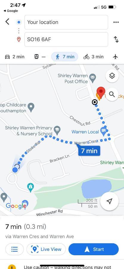 Shirley House 2, Self Catering Guest House, Self Check In, Smart Locks, 10 Min Walk To Southampton General, Aspire And Princess Anne Hospitals, Access To Fully Equipped Kitchen, Excellent Transport Links, Ideal For Longer Stays And Hospital Shifts Ngoại thất bức ảnh
